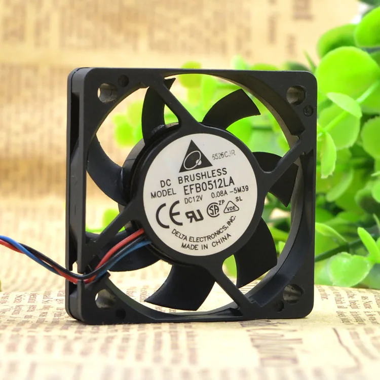 Сверхтонкий осевой вентилятор для delta EFB0512LA 5010 DC 12V 0.08A tach 5 см|Кулеры и системы