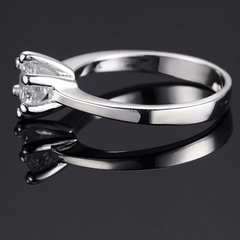 6 мм циркон AAA изысканные женские ювелирные изделия круглая огранка розовый и