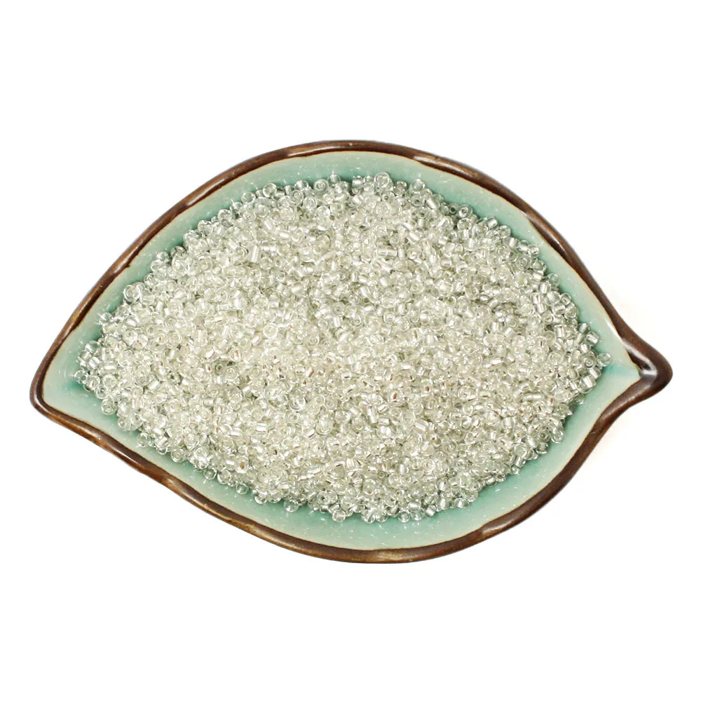 2 мм 2000 шт Белый Цвет DIY Свободные разделительные Мини стеклянные чешские бусины с