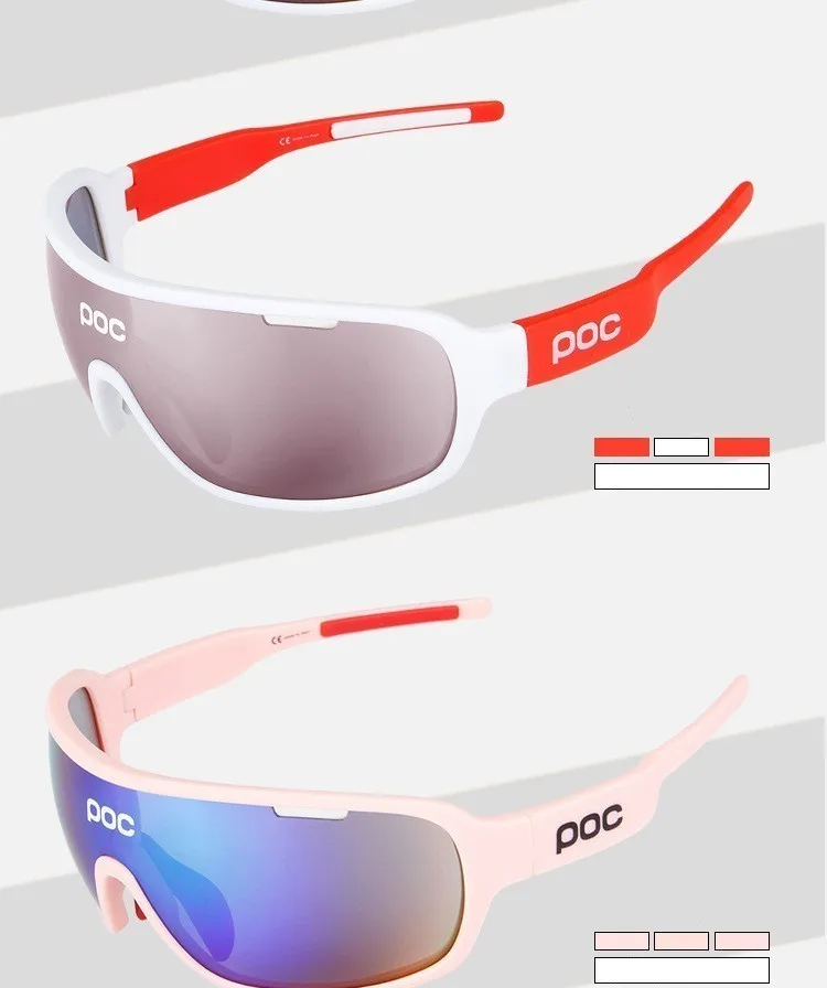 Мужские и женские спортивные очки POC, солнцезащитные очки Oculos Occhiali Ciclismo, солнцезащитные очки для рыбалки