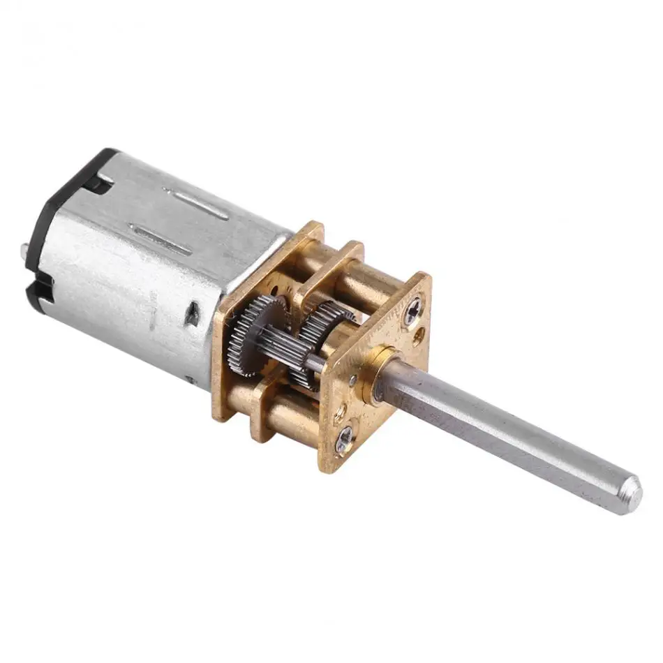 VBESTLIFE DC 12V Мотор редуктор с длинным выходным валом 100 об/мин~ 2000 об/мин мини мотор-редуктор Электрический ящик с зубчатым колесом
