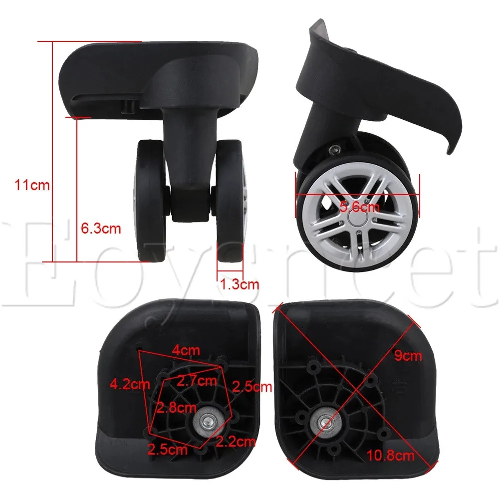 2 шт. пластиковые ролики для чемоданов|caster wheel|plastic caster wheelwheel |