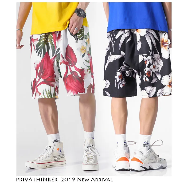 Privathinker повседневные шорты с цветочным принтом для мужчин 2019 летние забавные