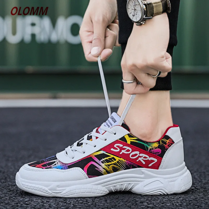 Кроссовки Sping мужские на плоской вулканизированной подошве Повседневная модная