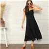 SHEIN Однотонное Летнее Платье На Бретельках Стильный Сарафан Летнее Макси Платье