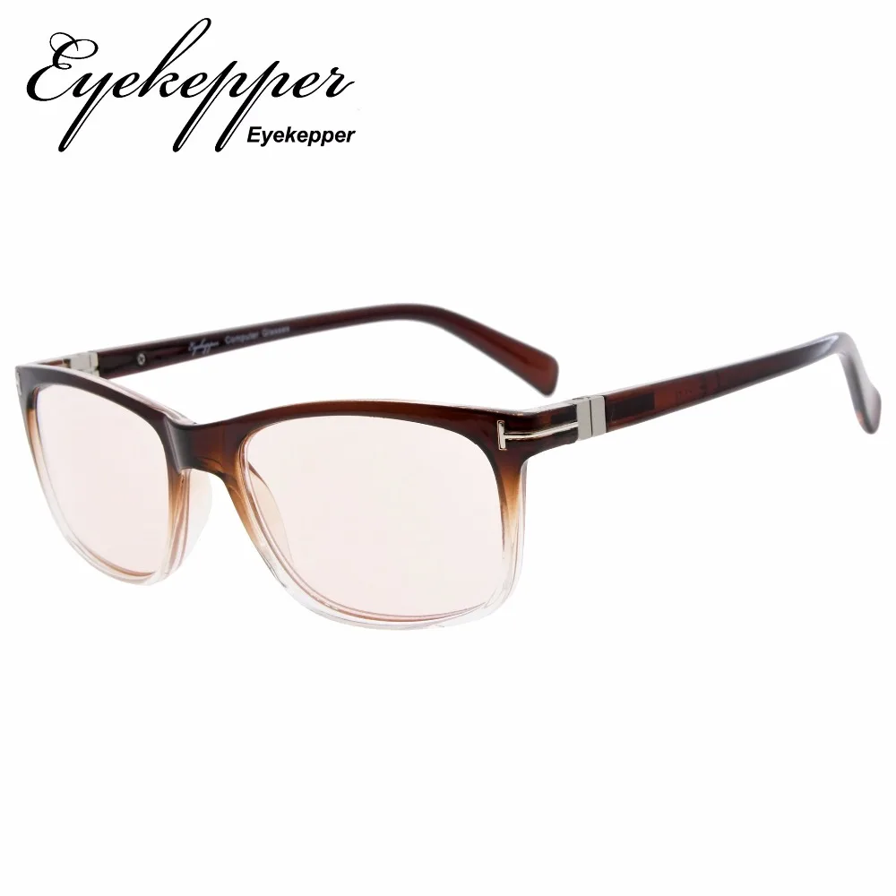 CG150 Eyekepper модные очки для чтения с УФ-защитой, антибликовые считыватели для компьютера, желтые тонированные линзы