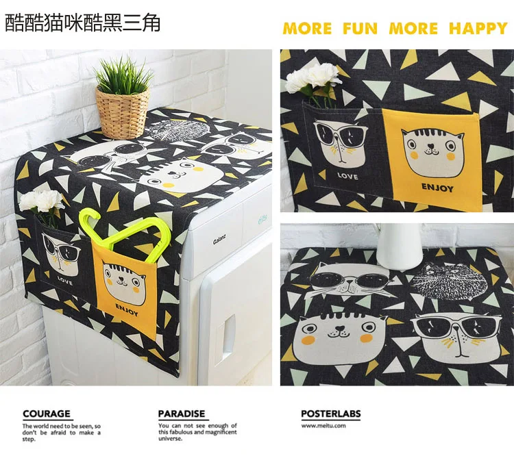 Барабанная стиральная машина крышка ткань пылезащитный чехол для холодильника ткань прикроватный столик пылезащитный чехол ткань хлопок белье ткань покрытие полотенце