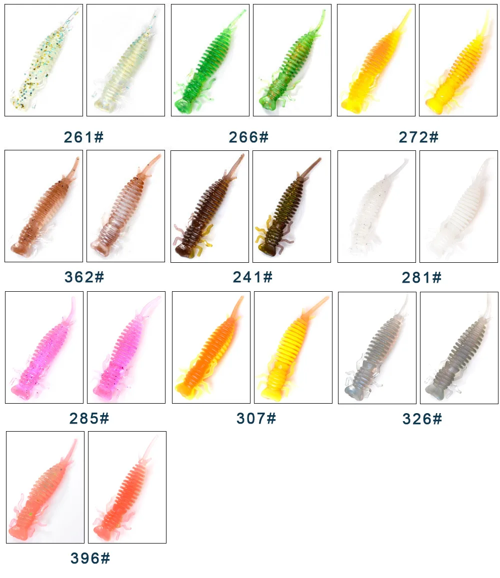 FISH KING Larva мягкие приманки 50 мм 76 мм 89 мм Искусственные приманки рыболовный червь силиконовые Гольян бас Щука Swimbait джигггинг пластиковые приманки