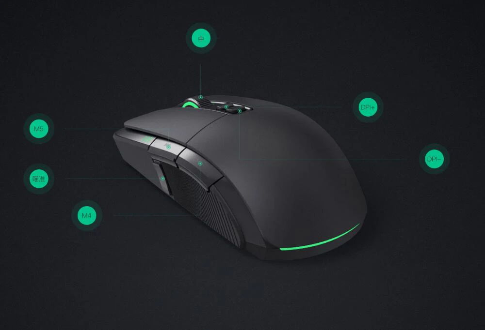Оригинальная игровая мышь Xiaomi, беспроводная мышь, геймер, 2,4G, игровая мышь, USB, двойной режим, RGB, 7200 dpi, Мыши для ПК, ноутбука, ноутбука