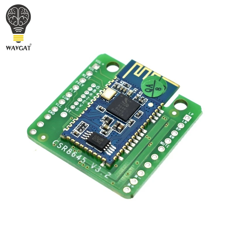 

Плата усилителя WAVGAT, 5 Вт + 5 Вт, Bluetooth 4,0, CSR8645 APTX, стереоприемник, модуль динамика, аудио усилитель без потерь, с функцией вызова