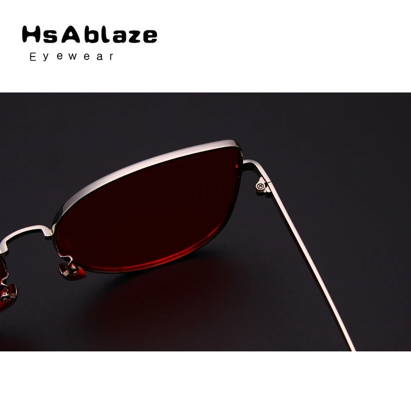 Hsablaze очки Новый Cat Eye Солнцезащитные для женщин Для Брендовая дизайнерская обувь