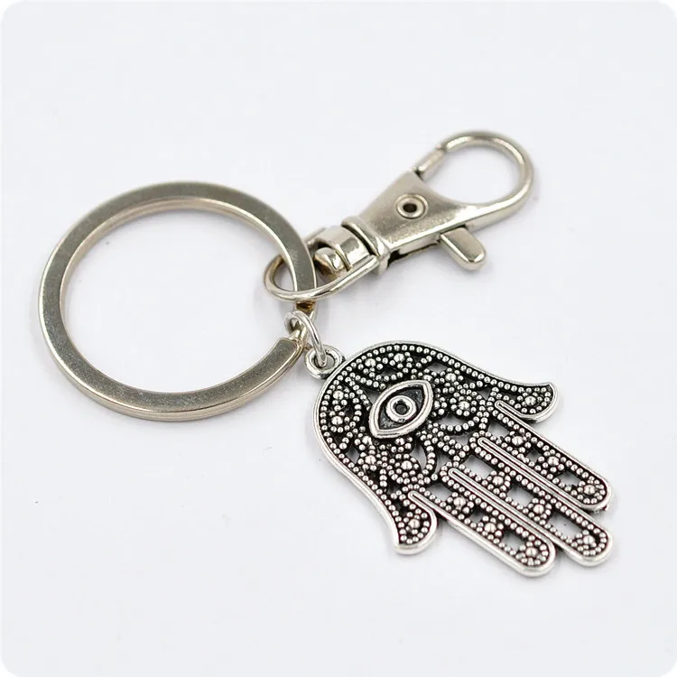 New Fashion Hamsa Fatima Hand Keychain Evil Eye Key Pendant Hot Jewelry Suitable For Men And Women Holiday Gifts Anime keychain | Украшения
