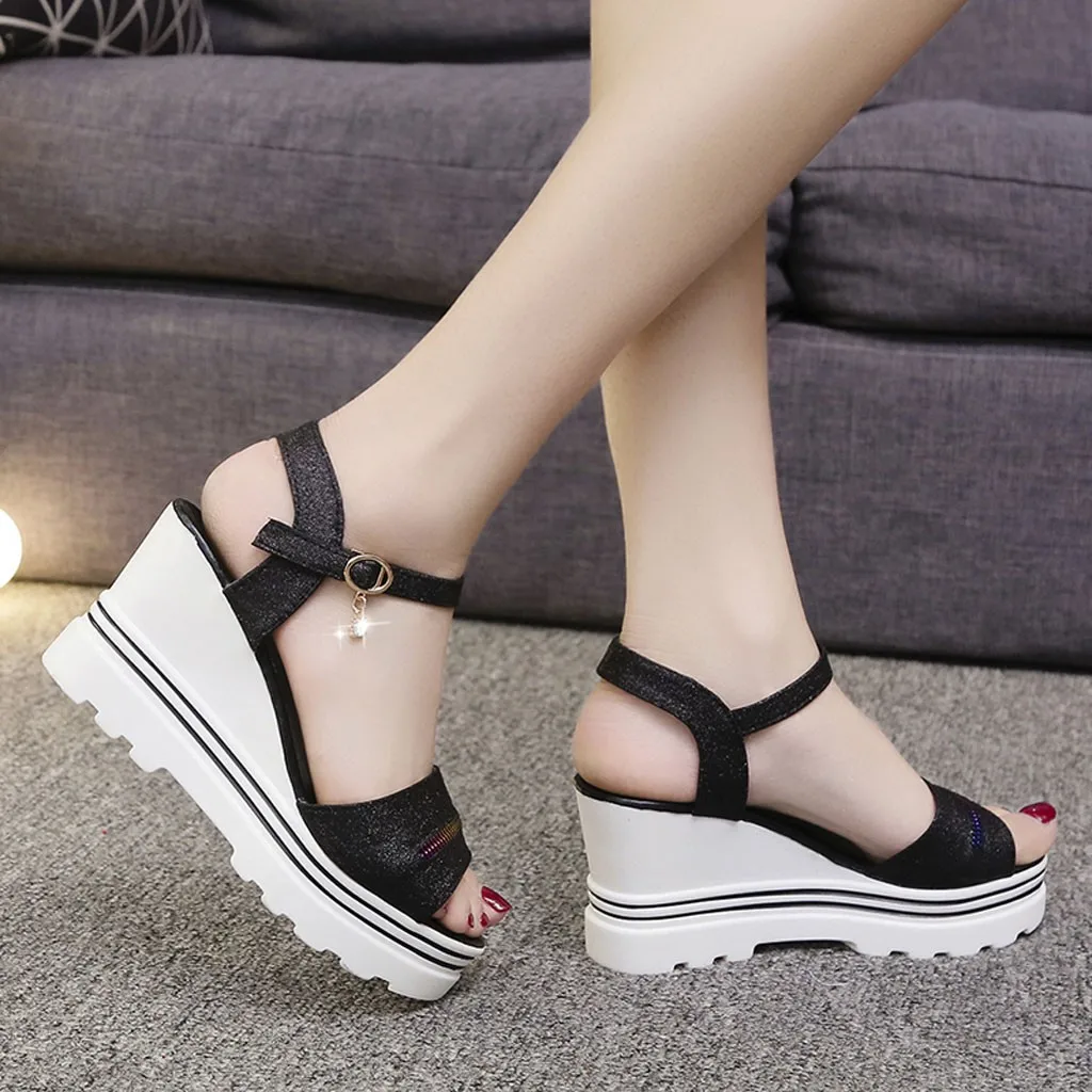 Сандалии SAGACE женские на платформе модные туфли лодочки пикантные с открытым