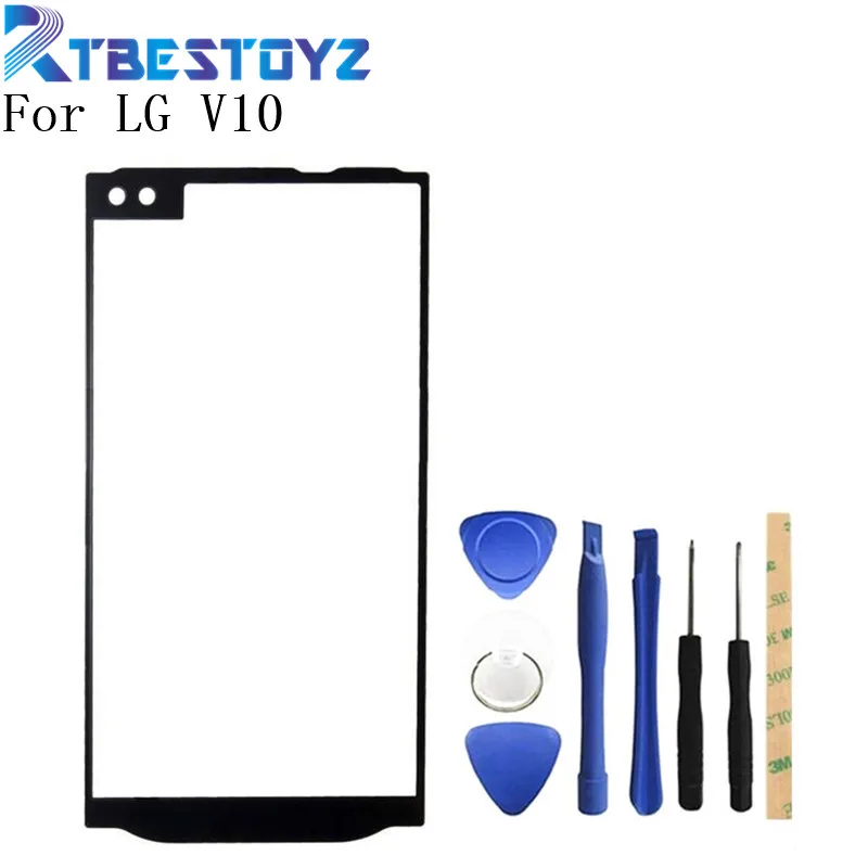 

Передняя внешняя линза RTBESTOYZ, стеклянная панель экрана для LG V10 H960A H900 H901 VS990