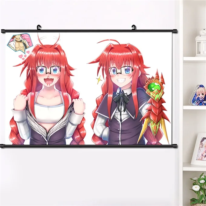 M Аниме старшая школа DxD Hyoudou Issei Rias Gremory Настенная картина плакат прокрутка холст манга Настенный декор плакат прокрутка живопись - Цвет: M