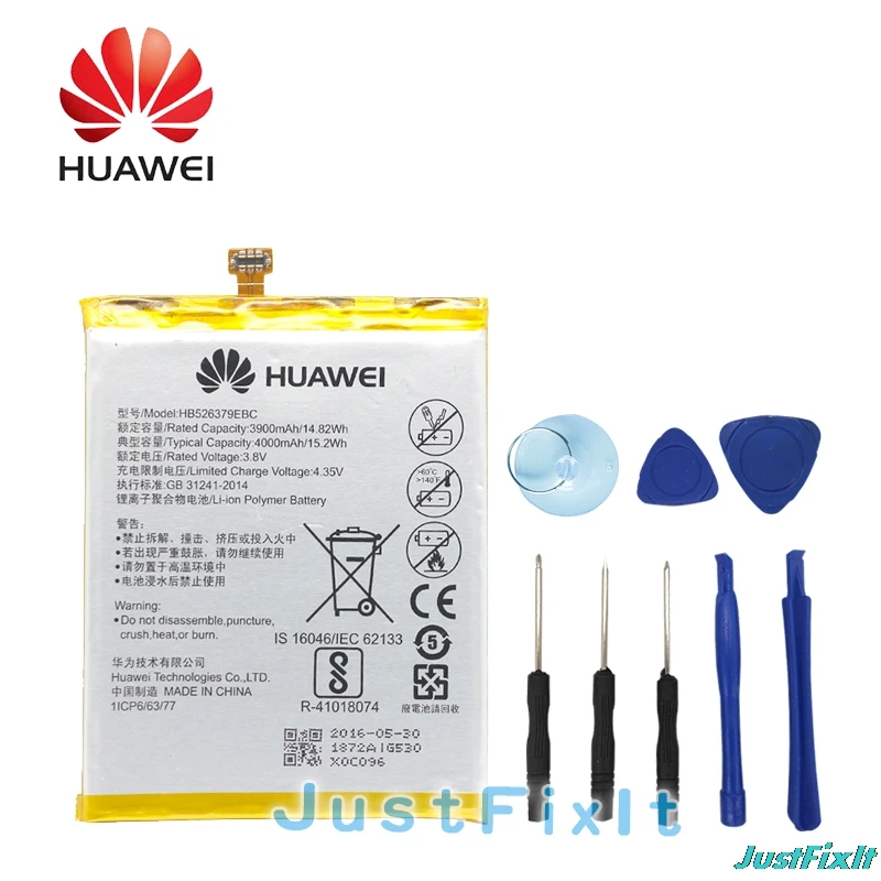 HB526379EBC Hua Wei Оригинальный аккумулятор для телефона huawei Y6 Pro/Enjoy 5/Honor 4C Pro 4000 мАч