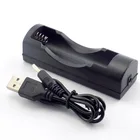 Провод адаптер штекер для 18650 Зарядное устройство USB порт зарядки кабель постоянного тока 5 в 3,5 мм для фонарика фонарь