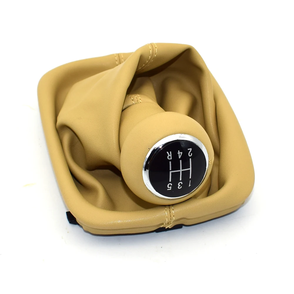 Автомобильная ручка переключения передач с 5 скоростями из искусственной кожи