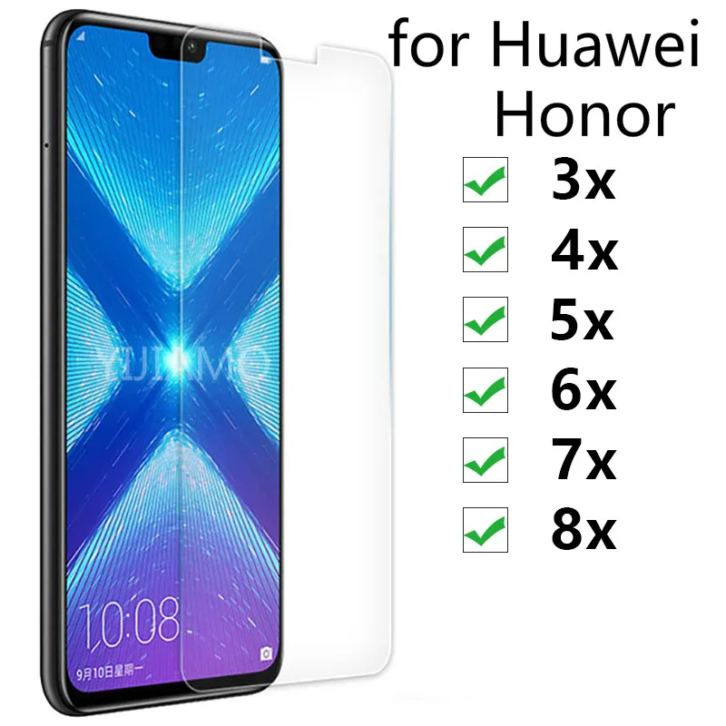 9H закаленное стекло для huawei Honor 8x 7x 6x 5x 4x 3x Защита экрана для huawei Honor 3 4 5 6 7 X Защитное стекло для Honor8x