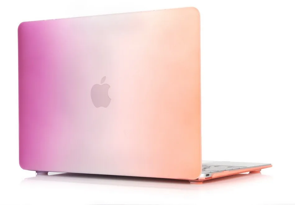 Радужный матовый чехол для Apple Macbook Air 13 11 Pro Retina 12 15 сумка ноутбука MacBook Touch bar 2016