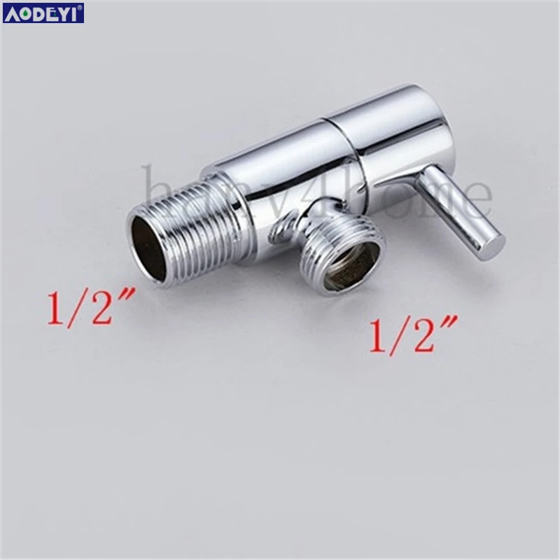 2 шт. 1/" Мужской x 1/2" Мужской Латунный Угловой запорный клапан для ванной комнаты хромированный медный кран туалет ванная раковина Прачечная