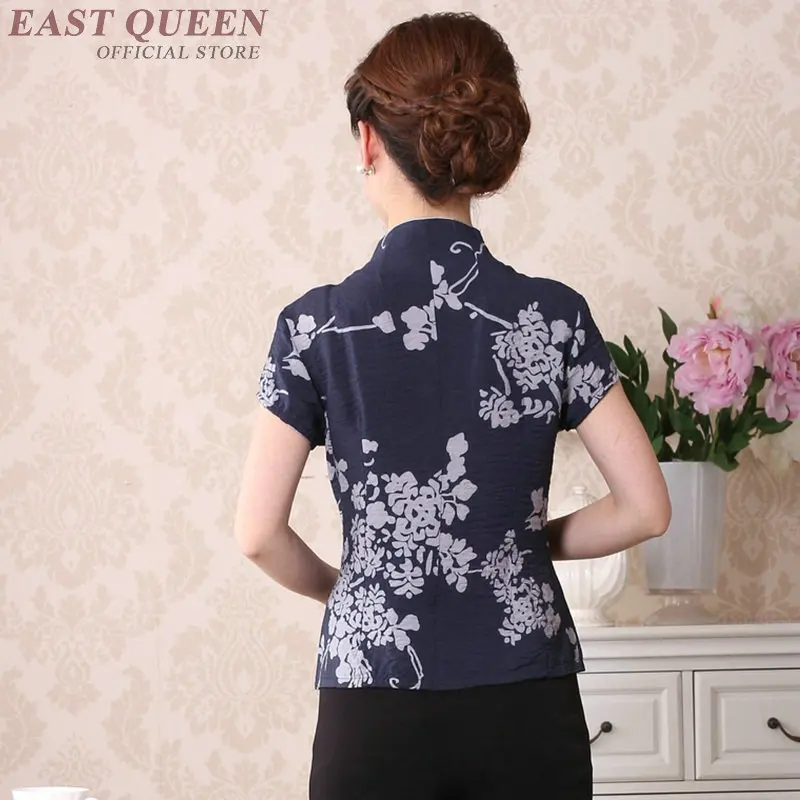 Традиционная китайская одежда для женщин cheongsam Топ воротник стойка Женские топы и блузки Восточная китайская одежда FF1011