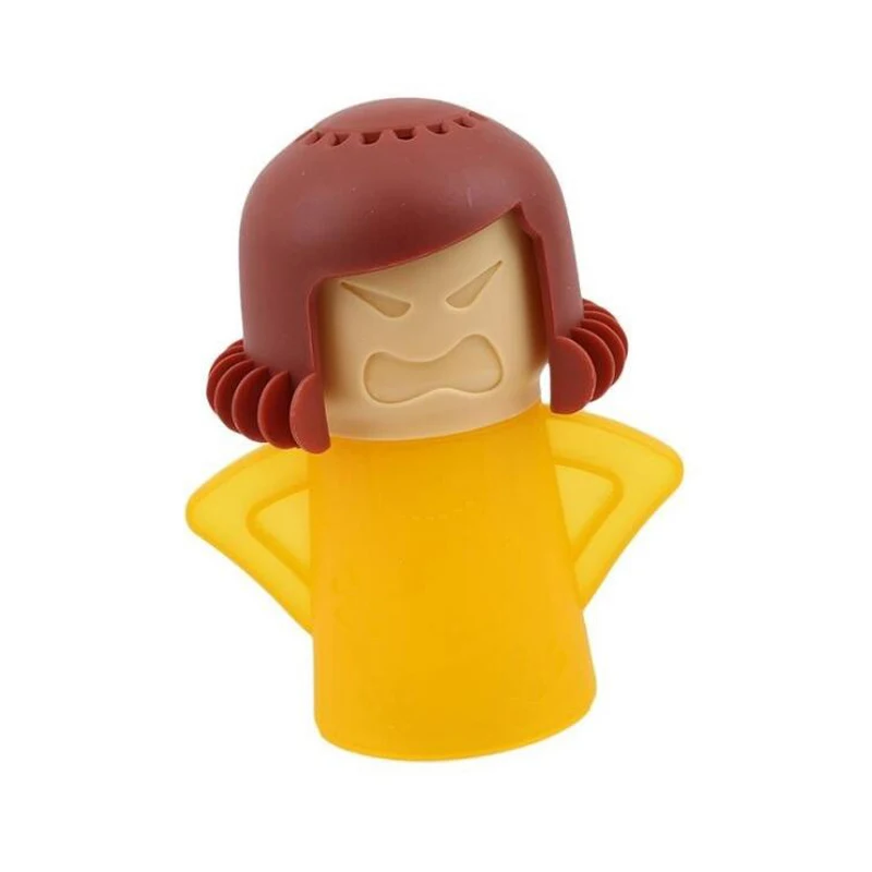 Yellow Angry Mama микроволновый Очиститель Легко очищает микроволновую печь пароочиститель приборы для кухни - Цвет: Yellow
