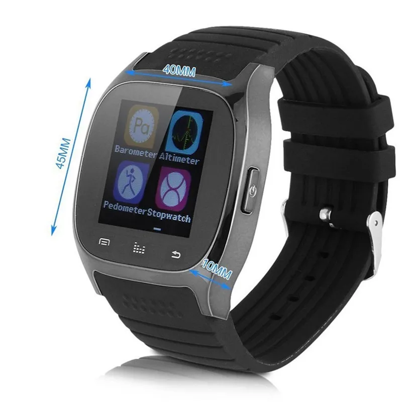 Роскошные Модные Смарт-часы M26 Android с шагомером Bluetooth спортивные циферблатом SMS