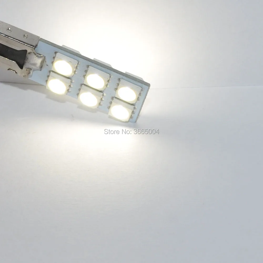 10 шт. Авто H1 H3 12 5050 SMD светодиодный чистый белый фары Противотуманные лампы DC 12V 1 5