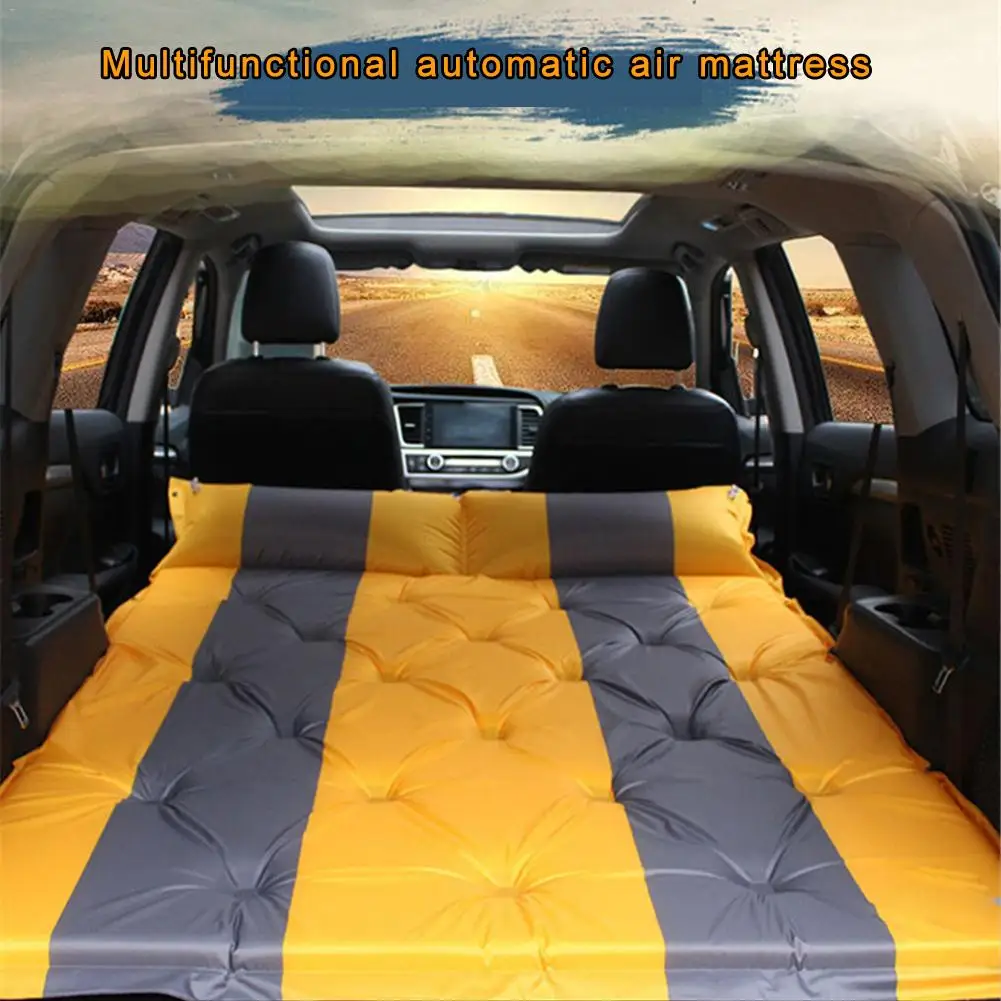 

Car Camping Air Mattress Auto Blow Up Bed Iatable Mattress Raised Airbed car bed