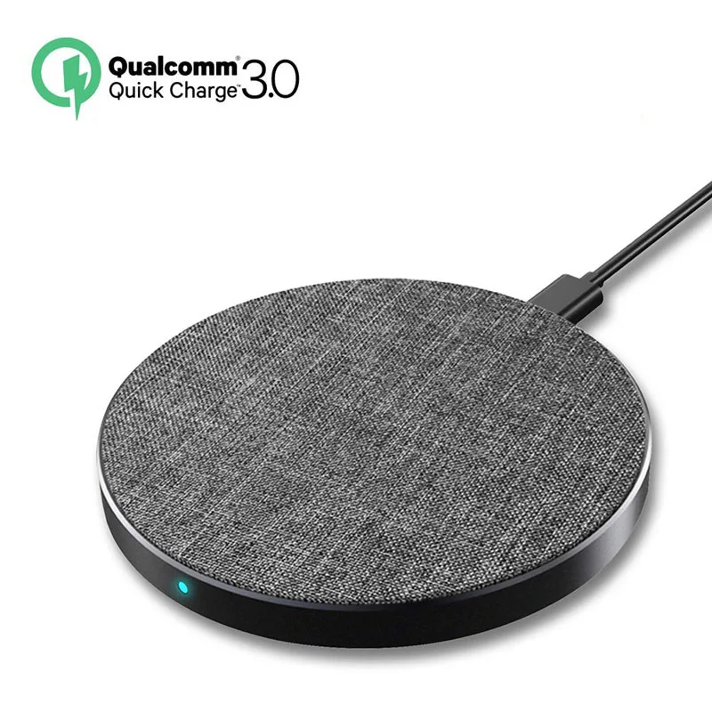 Беспроводное зарядное устройство VicSoul Quick Charge 3 0 для Samsung Galaxy S9 S8 S7 S6 IPhone 8/X/XR/XS/MAX