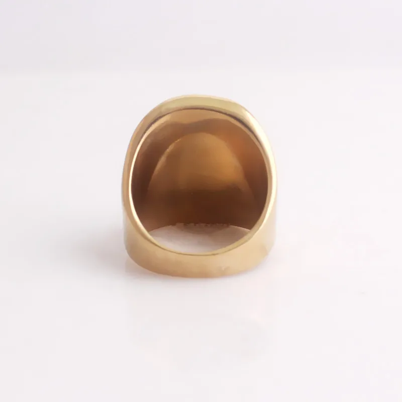 BLEUM CADE Мода 9 ряд CZ Кристалл Золото Цвет 316L нержавеющая обручальное кольцо для