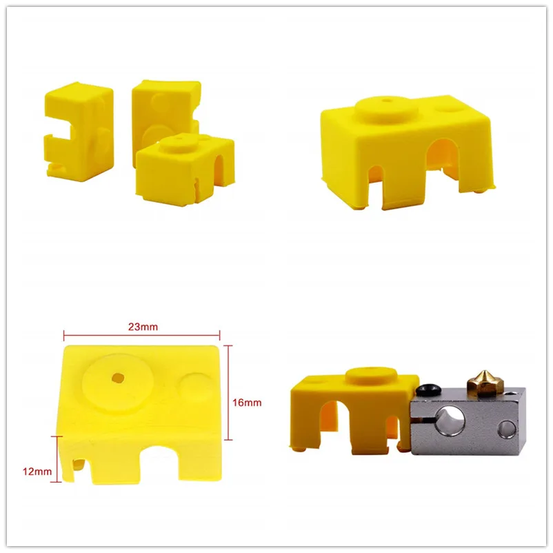 Новый V6 силиконовый чехол для 3D принтера поддержка PT100 Оригинальный J head hotend 1 75/3 0