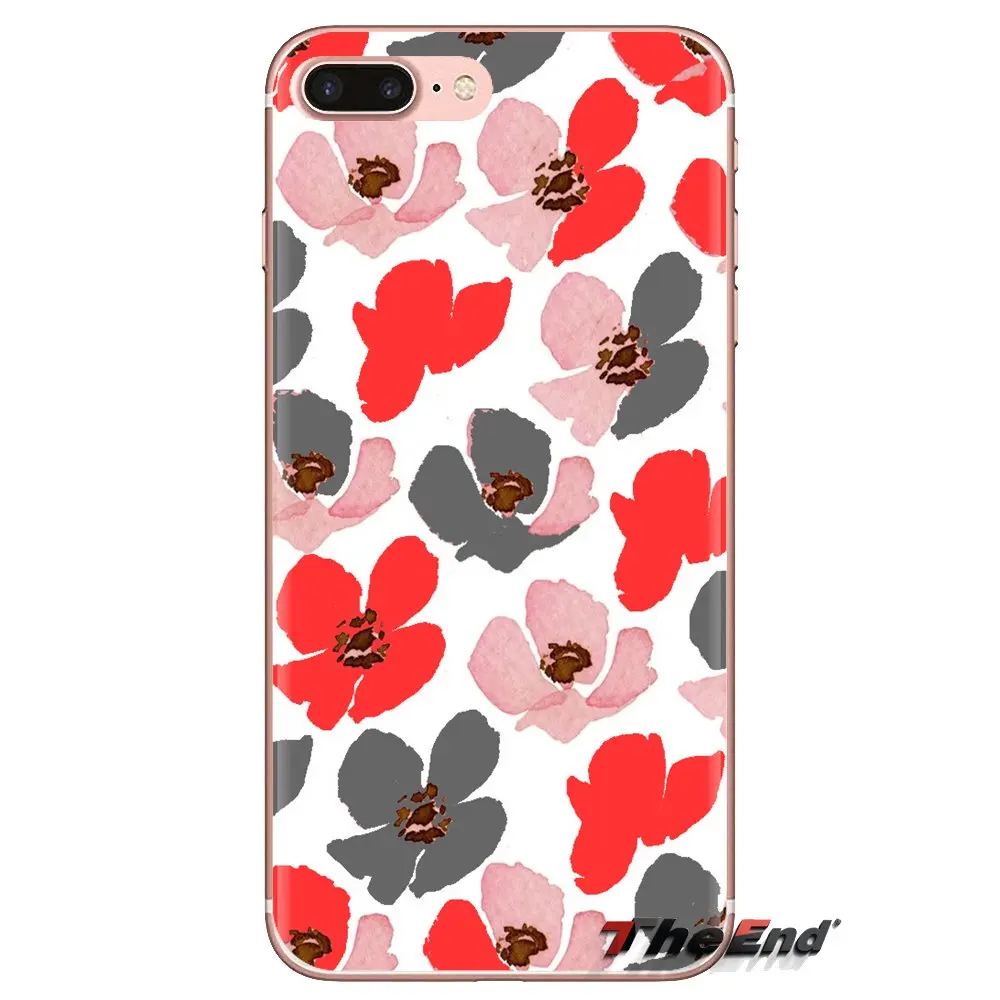 Soft Transparent Cases Covers For Xiaomi Redmi 4A S2 Note 3 3S 4 4X 5 Plus 6 7 6A Pro Pocophone F1 Flower Patterned |