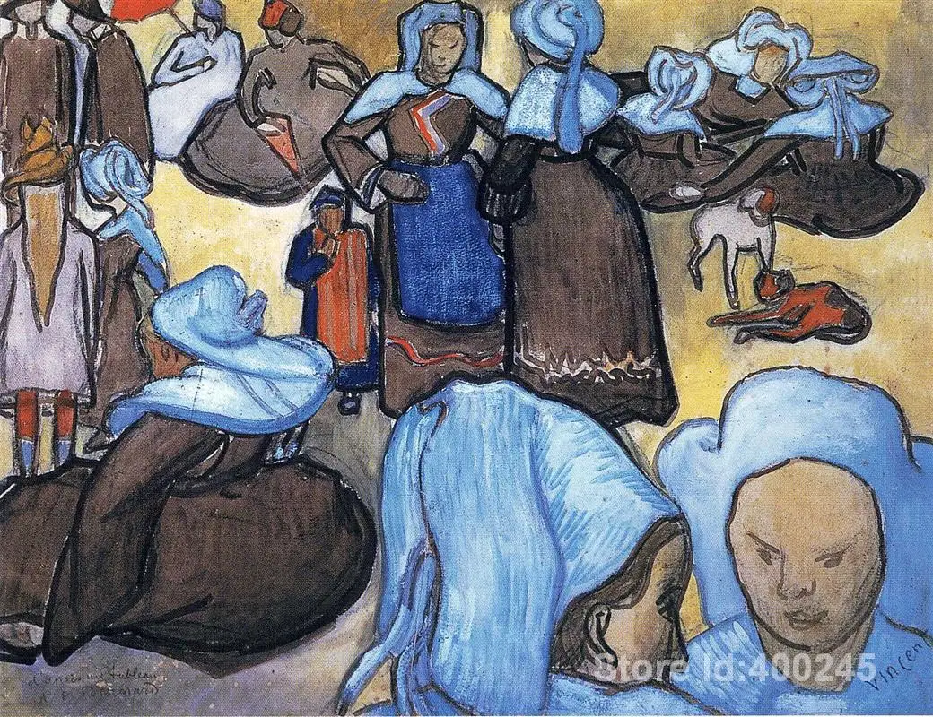 

Paintings of Vincent Van Gogh Breton Women art reproductions for sale High quality Handmade