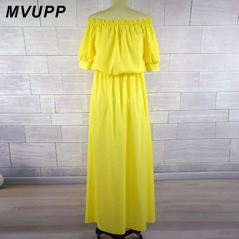 colour 5 MVUPP платья для мамы и дочки; одинаковые комплекты для семьи; 6 цветов; богемная одежда без бретелек для мамы и дочки; пляжное вечернее платье - Цвет: colour 5