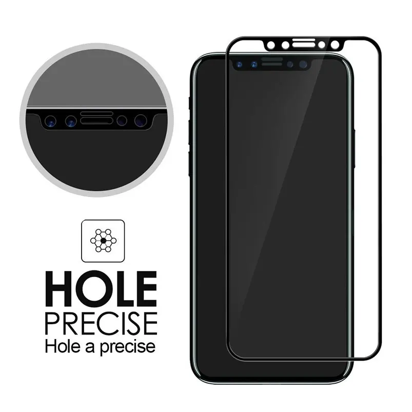 Закаленное стекло 9H с полным покрытием для iphone X 10 8 5 5s 5c SE 7 7plus 6 6s plus защитный