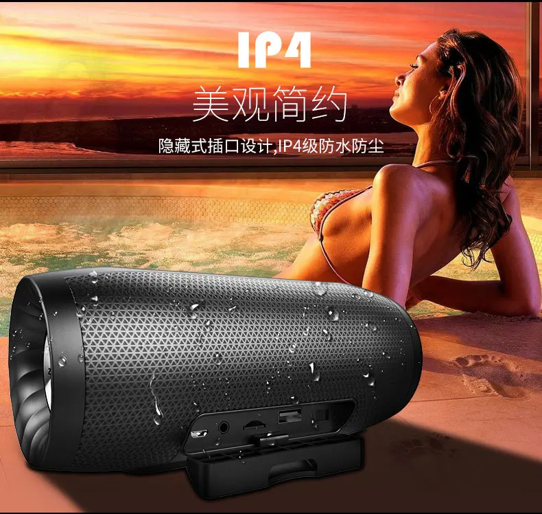 Абсолютно ZEALOT S16 портативный беспроводной динамик Bluetooth Саундбар Колонка супер бас 3D стерео звук TF карта AUX с микрофоном