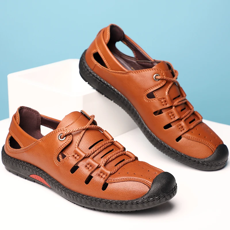DXKZMCM/мужские сандалии Летняя мужская обувь пляжные Мужская модная повседневная