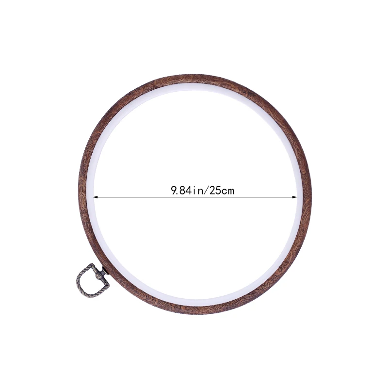 25cm LMDZ 1 шт. практичная Вышивка Обручи рамка фото рамка крестиком обруч кольцо вышивка круг набор для шитья рамка для вышивания обруч - Цвет: 25cm