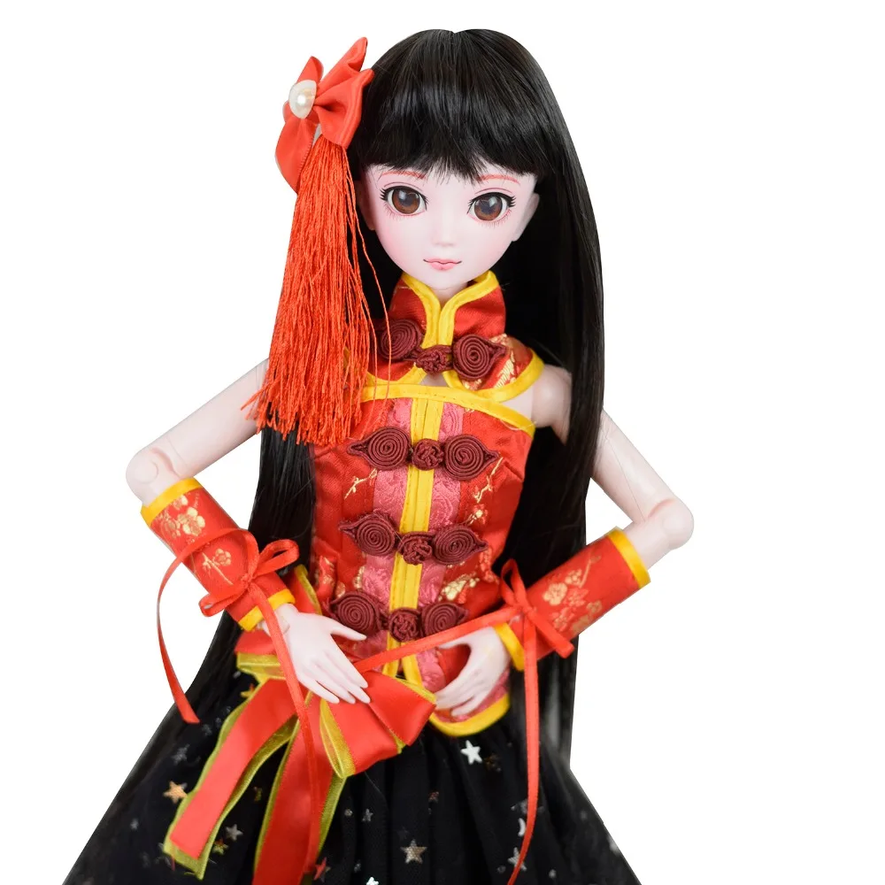 18 "BJD кукла полная 45 см Соединенные куклы китайская девушка розовая кожа