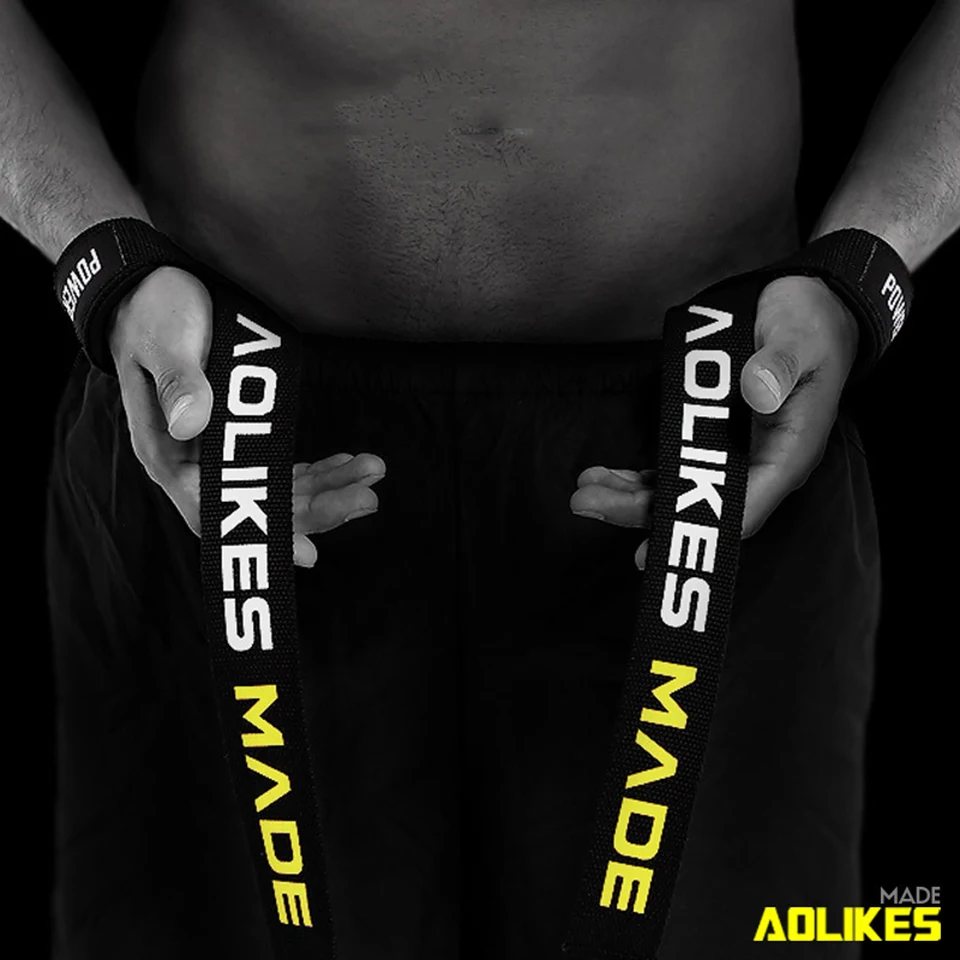 AOLIKES, 2 шт./лот, спортивный браслет для тяжелой атлетики, для тренажерного зала, фитнеса, поддержки запястья, ремни, обертывания, повязки, тренировки, безопасные повязки на руку