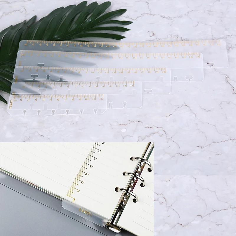 Линейки закладки DIY ПВХ катушки Ноутбук Матовый планировщик 6 отверстий свободные лист спираль Sketchbook пули