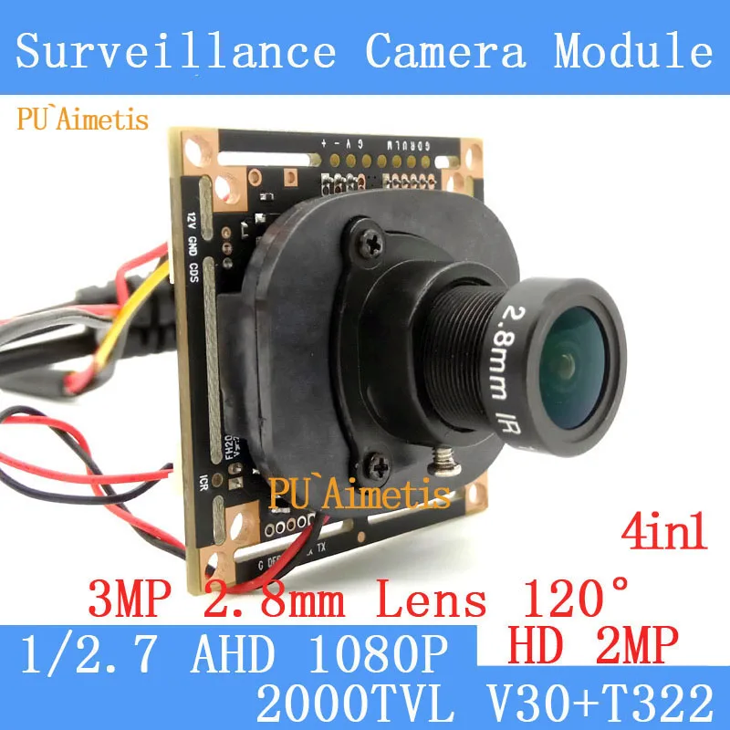 PUɺimetis 4в1 2MP 1920*1080P AHD мини камера модуль T322 2000TVL 2 8 мм широкоугольный 120 градусов