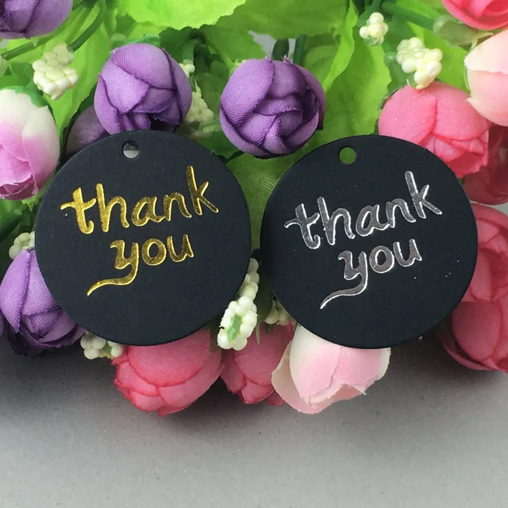 Подарочная бирка thank you из крафт-бумаги аксессуары для свадебвечерние сделай сам