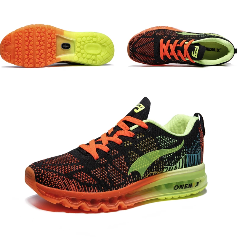 ONEMIX FASHION Women Casual Running Sneakers Men 3D-Knitting Mesh Upper Air Cushion Sport Outdoor Trail Trainers | Обувь