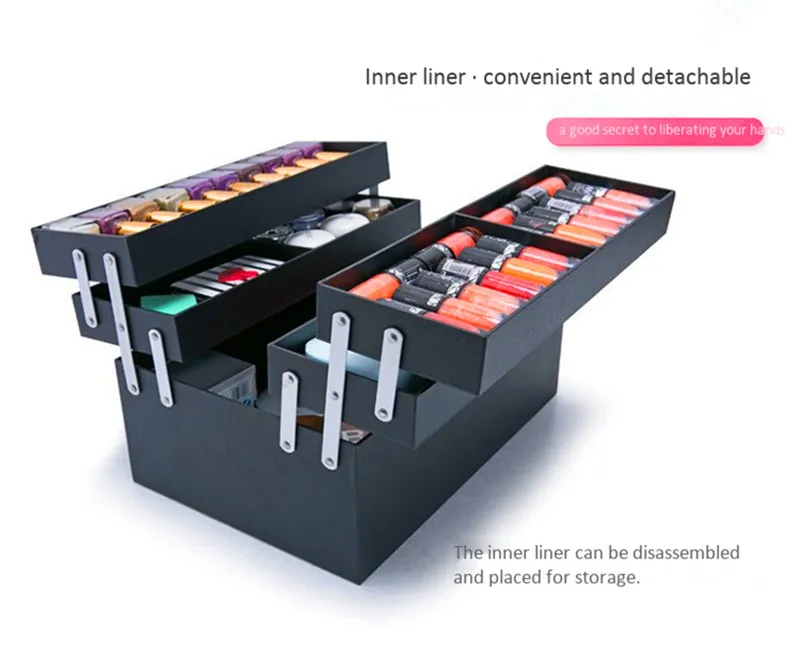 Профессиональный Макияж чемодан сумки портативный холст сумка дорожная toolbox Сумочка Косметические хранения инструментов водонепроницаемый мешок камера поле