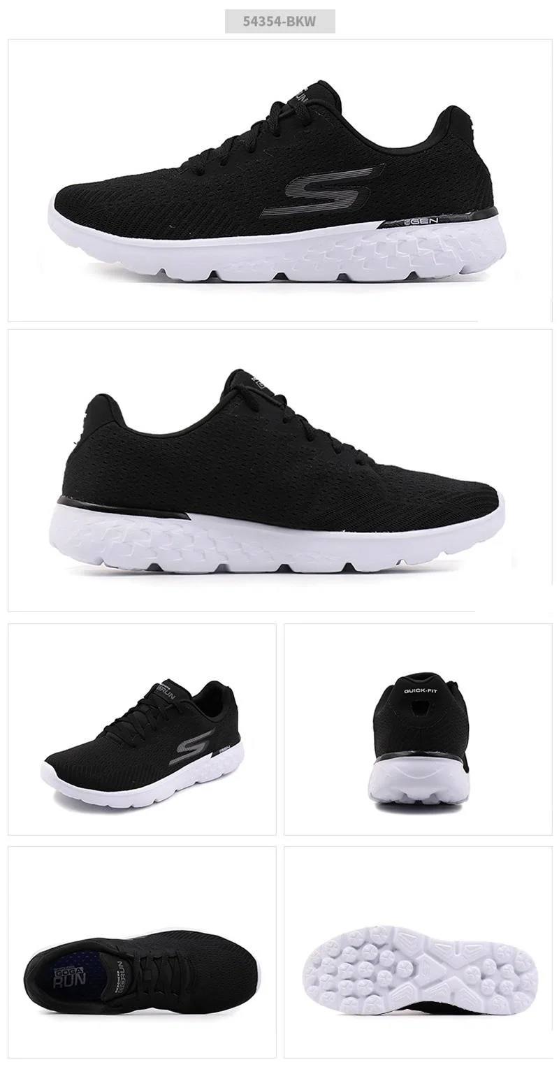 Skechers/мужская повседневная обувь; дышащие кроссовки на платформе; Высококачественная Мужская обувь для взрослых; фирменный роскошный дизайн; 54354-BKW