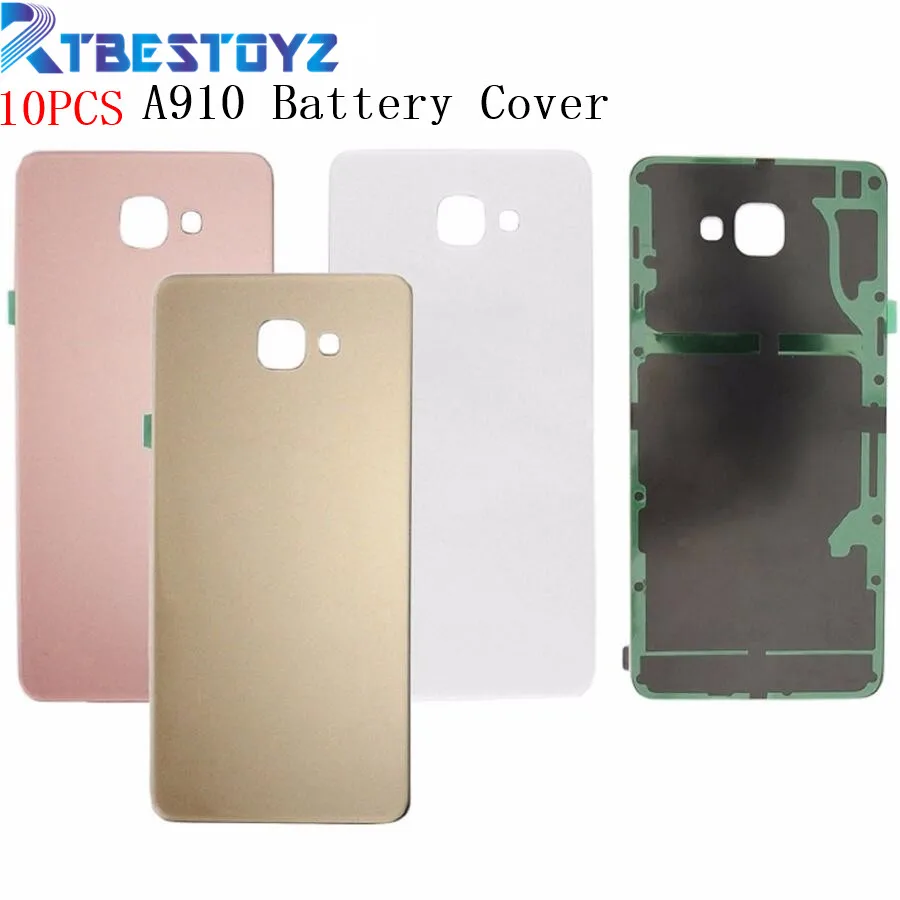 RTBESTOYZ 10 шт./лот A910 A9 2016 задняя крышка батарейного отсека для Samsung Galaxy Корпус Задняя