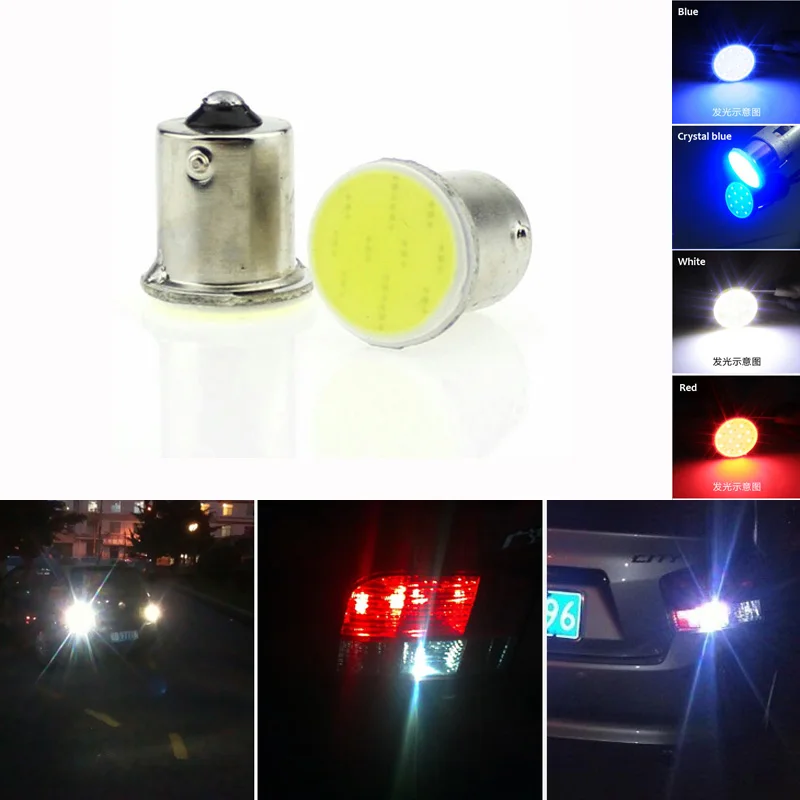 1 шт. 1156 светодиодная лампа COB 12SMD 12 В S25 5 Вт RV автомобиль мотоцикл стоп светильник